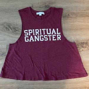 Spiritual Gangster "Varsity" tank top Size Small